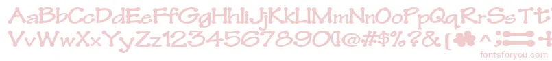 Feltpointnew35RegularTtext Font – Pink Fonts on White Background