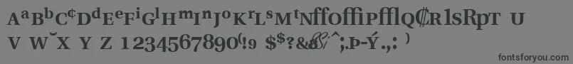 VeracityprosskBold Font – Black Fonts on Gray Background