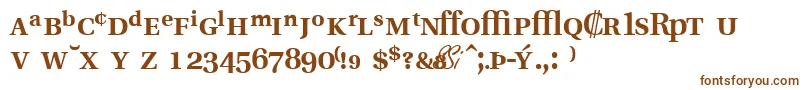 VeracityprosskBold Font – Brown Fonts on White Background