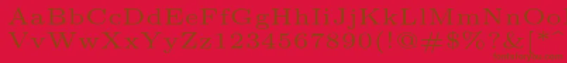 Lmroman5Regular Font – Brown Fonts on Red Background