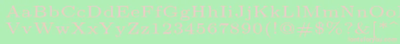 Lmroman5Regular Font – Pink Fonts on Green Background