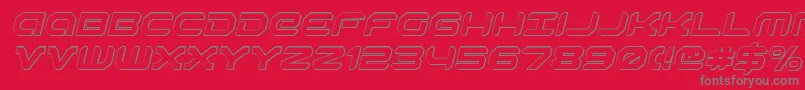 Подробнее о шрифте Robotaur3Di Шрифт Robotaur3Di – серые шрифты на красном фоне