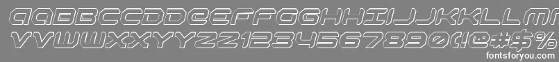 More about Robotaur3Di Font Robotaur3Di Font – White Fonts on Gray Background