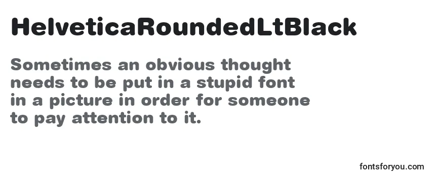 Schriftart HelveticaRoundedLtBlack