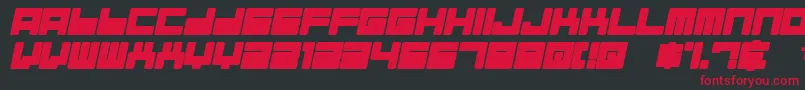 Almai Font – Red Fonts on Black Background