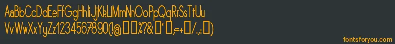 Шрифт Sornrgc – оранжевые шрифты на чёрном фоне