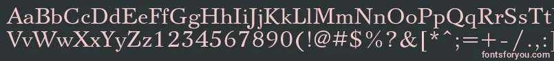 Svetlanac Font – Pink Fonts on Black Background