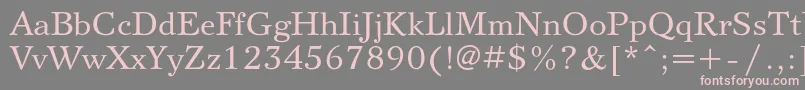 Svetlanac Font – Pink Fonts on Gray Background