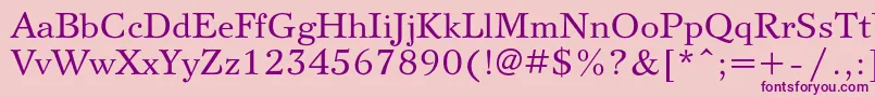 Svetlanac Font – Purple Fonts on Pink Background