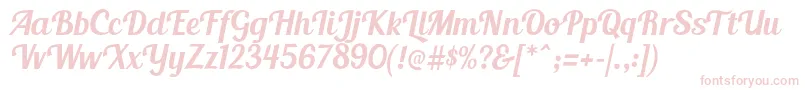 BlendaScript Font – Pink Fonts on White Background