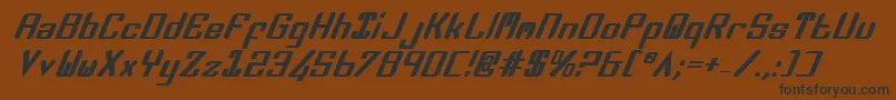 Шрифт Zeev2bi – чёрные шрифты на коричневом фоне