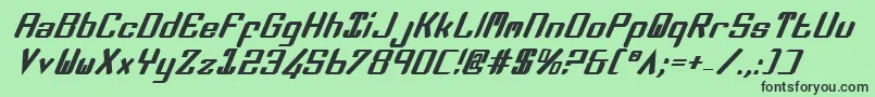 Zeev2bi Font – Black Fonts on Green Background