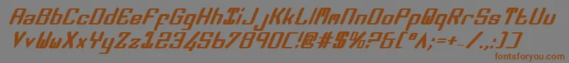 Zeev2bi Font – Brown Fonts on Gray Background