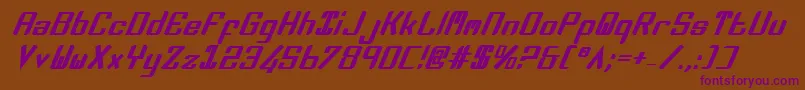 Zeev2bi Font – Purple Fonts on Brown Background