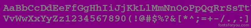 fuente CourierpsРџРѕР»СѓР¶РёСЂРЅС‹Р№ – Fuentes Grises Sobre Fondo Morado