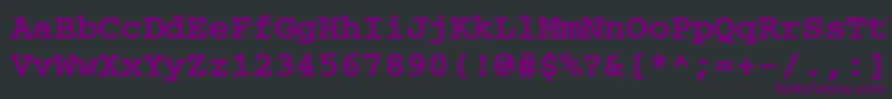 fuente CourierpsРџРѕР»СѓР¶РёСЂРЅС‹Р№ – Fuentes Moradas Sobre Fondo Negro