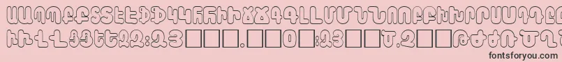 AraxBarab Font – Black Fonts on Pink Background