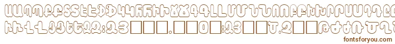 AraxBarab Font – Brown Fonts on White Background