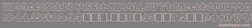 AraxBarab Font – Pink Fonts on Gray Background