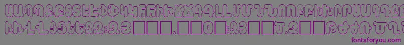 AraxBarab Font – Purple Fonts on Gray Background
