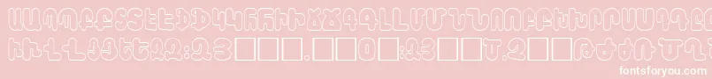 AraxBarab Font – White Fonts on Pink Background