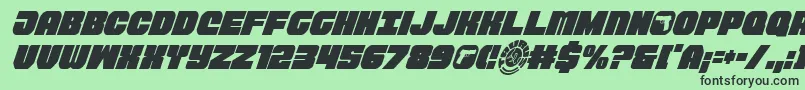 Taurocondital11 Font – Black Fonts on Green Background