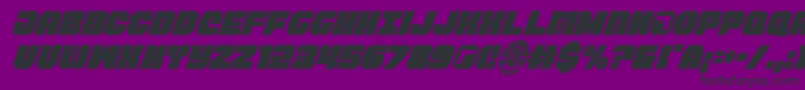 フォントTaurocondital11 – 紫の背景に黒い文字