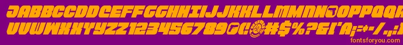 Taurocondital11 Font – Orange Fonts on Purple Background