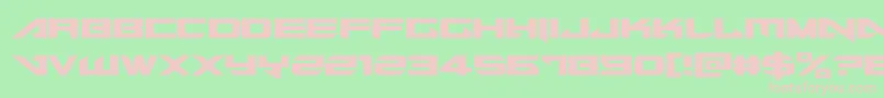 Tarrget Font – Pink Fonts on Green Background