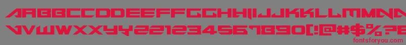 Tarrget Font – Red Fonts on Gray Background