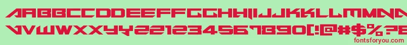 Tarrget Font – Red Fonts on Green Background