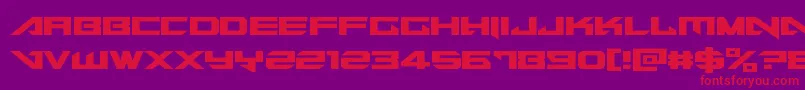 Tarrget Font – Red Fonts on Purple Background