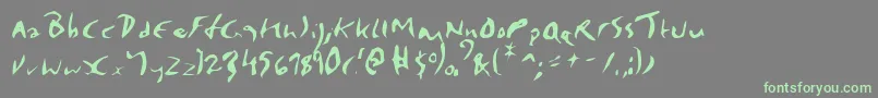 Шрифт Elmore – зелёные шрифты на сером фоне