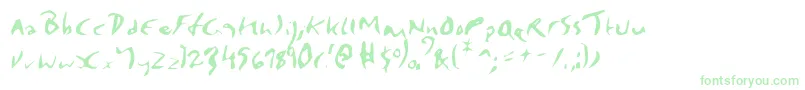 Шрифт Elmore – зелёные шрифты на белом фоне