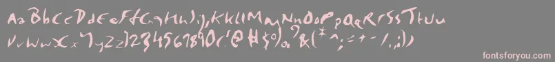 Elmore-fontti – vaaleanpunaiset fontit harmaalla taustalla