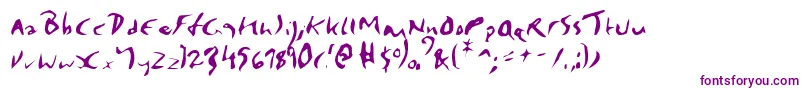 Elmore-fontti – violetit fontit