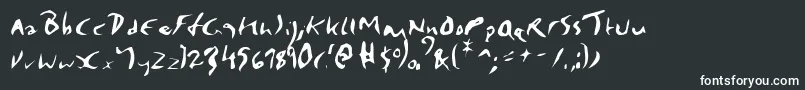 Шрифт Elmore – белые шрифты на чёрном фоне