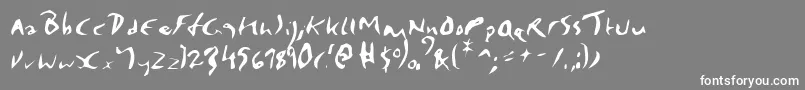 Шрифт Elmore – белые шрифты на сером фоне