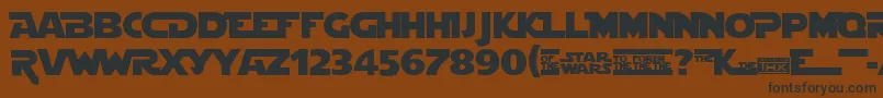Stjedise-fontti – mustat fontit ruskealla taustalla