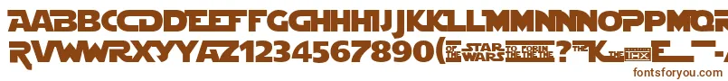 Stjedise-fontti – ruskeat fontit valkoisella taustalla