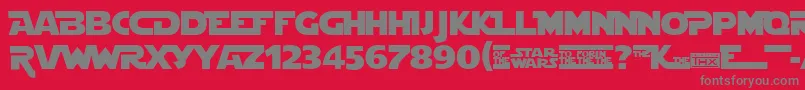 Stjedise Font – Gray Fonts on Red Background