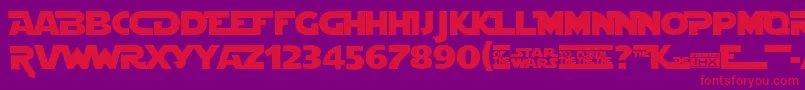 Stjedise Font – Red Fonts on Purple Background