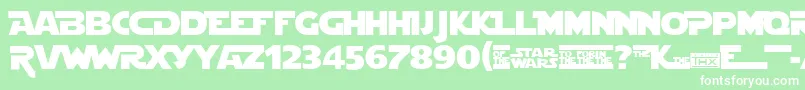 Stjedise Font – White Fonts on Green Background