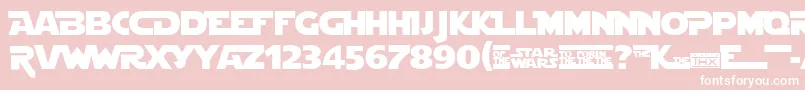 Stjedise Font – White Fonts on Pink Background