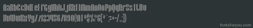 Fonte SfBaroquesqueExtended – fontes cinzas em um fundo preto