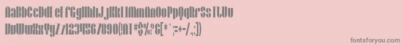 SfBaroquesqueExtended Font – Gray Fonts on Pink Background