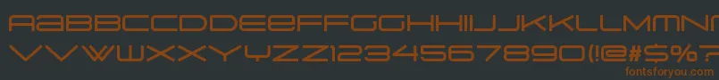 Suissnord-fontti – ruskeat fontit mustalla taustalla