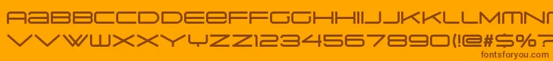 Police Suissnord – polices brunes sur fond orange