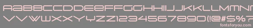 フォントSuissnord – 灰色の背景にピンクのフォント