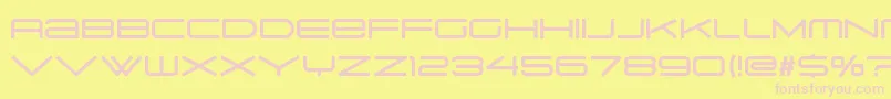 Suissnord Font – Pink Fonts on Yellow Background